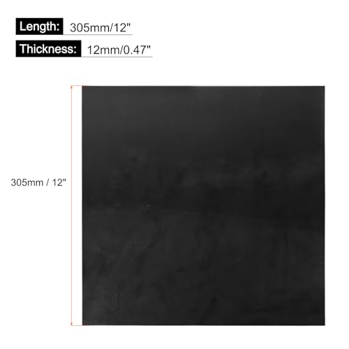 QUARKZMAN Massives Gummiblatt 1/2 Dick x 12 Breit x 12 Lang Rutschfeste Neopren Gummi Dachmaterial Für Dichtungen DIY Material Unterlagen Dichtung Stoßstangen