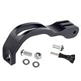 Bwuikim Haltbarkeit Aluminiumlegierungen Fahrradgabelhalterung Verlängerungshalterungen für Action Kamera Weitwinkelaufnahmen rutschfeste Silikon Fahrradhalterung