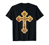 Griechisch Orthodoxe Jesus Christus Kreuz Ikone T-Shirt
