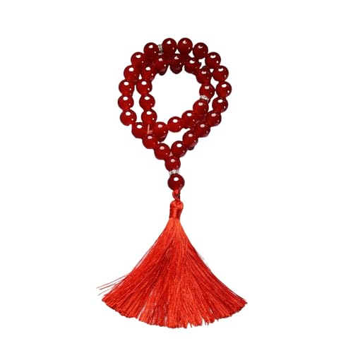 ジュエリーグラスロザリオビーズと家庭用屋外用フリンジを使用する審美的なガラス穀物ロザリオイスラム教徒の祈りのビーズ