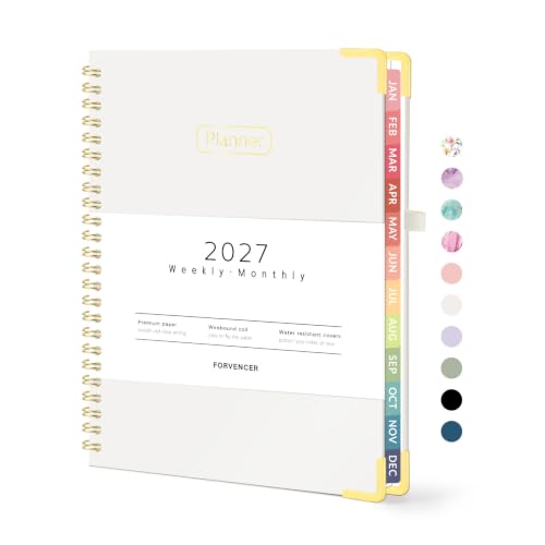 Forvencer 2027 Planner, Hardcover Calendar Planner Jan - Dec 2027, 6"x8"