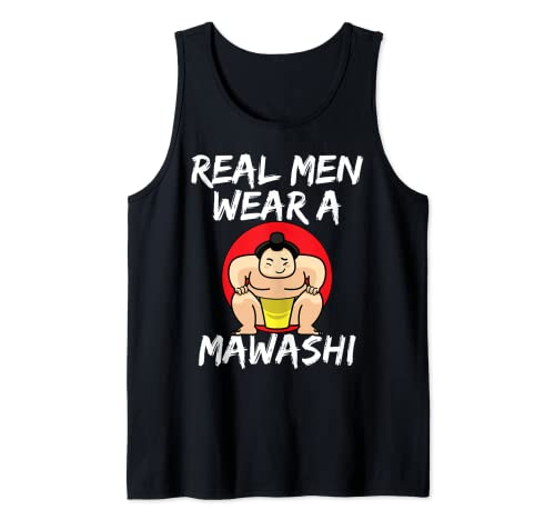 Hombre Sumo Wrestling hombres reales usan un mawashi Camiseta sin Mangas