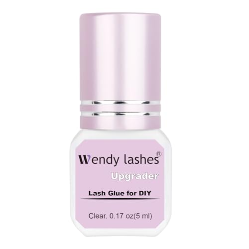 Waterproof Lash Glue for Eyelash Cluster: Upgrader Glue for Daily Beauty Enthusiast Lash Artists, Up to 1 Weeks Hold 2-3 Sec Drying, Clear, 5 ml, X0