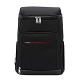 Weinkühler, kühlerer Rucksack isolierter Leckschutz -Kühlbeutel Picknicktasche Eiskiste für Camping Beach Schwarz für den Gebrauch im Freien