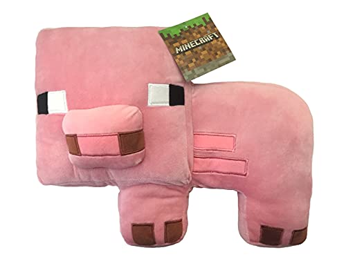 Mojang Minecraft Plush Stuffed Pig Pillow Buddy - Super Soft Polyester Microfiber, 16 Inch #TOP21