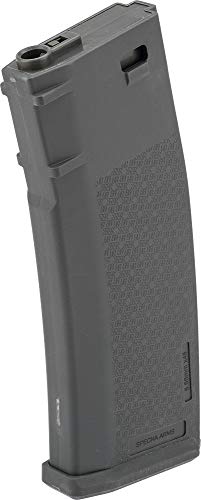 Evike Airsoft - Specna Arms 120rd Mid-Cap M4-Style Polymer AEG Airsoft S-Mag (Color: Grey)