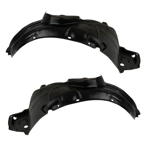 Image of TRQ Front Inner Fender Liner Set Compatible with 2007-2008 Honda Fit HO1250111 HO1251112