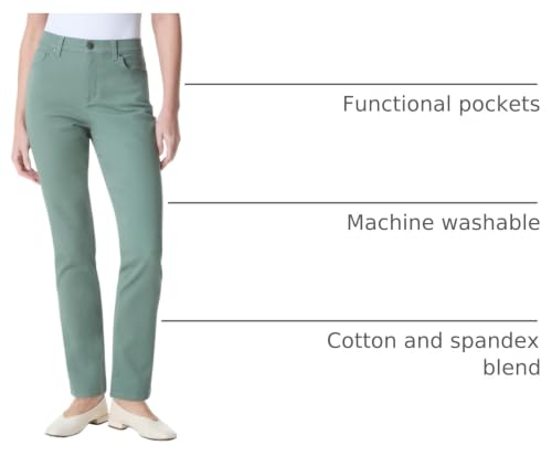 Image of Gloria Vanderbilt Womens Amanda Classic High Rise Tapered Jean Petite