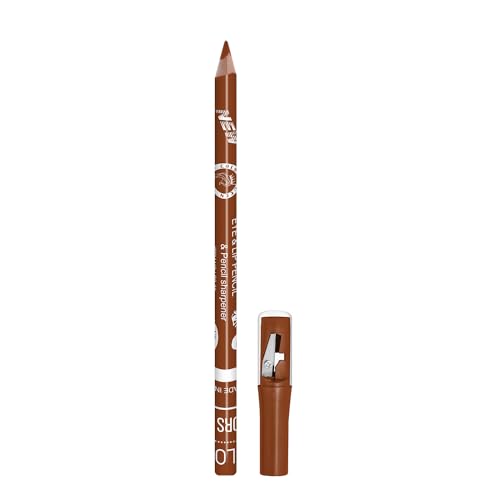 Image of Colors Queen Eye & Lip Liner Pencil with Sharpener | Long Lasting & Smudge Proof Lip Liner | Matte Finish, Rich Color Payoff Sharpenable Pencil (Chestnut)