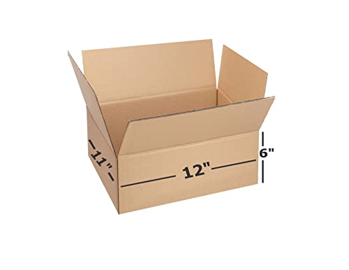 Image of Box Brother 3 Ply Brown Corrugated Box Packing box Size: 12x11x6 Length 12 inch Width 11 inch Height 6 inch 3Ply Corrugated packing box (Pack of 15)