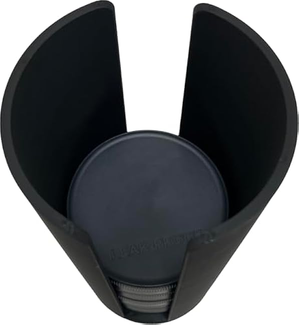 Mason Jar Lid Stack Organizer (Black, Large Cap/Ring XT)