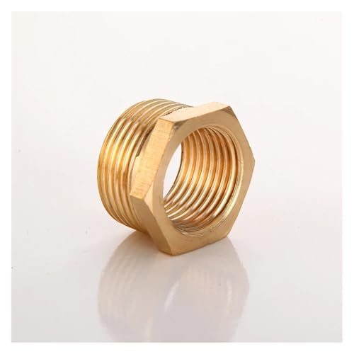 Casquillo hexagonal reductor de latón roscado hembra 3/8 a macho 1/2 6