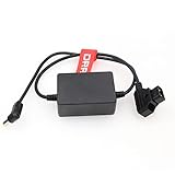 DRRI Regulated D-Tap to 5.5 * 2.5mm DC Right Angle Power Cable for Canon C70/LCD Monitor