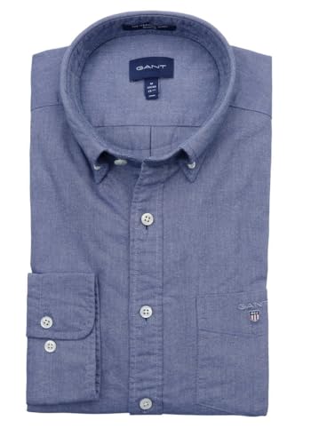Gant Reg Oxford Shirt, Camicia Elegante Uomo, Blu ( Persian Blue ), L - 3