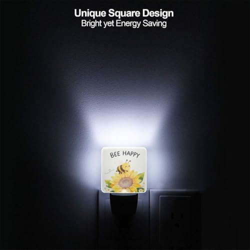 Image of Sunflowers Happy Spring LED Plug-in Night Lamp Set of 2 for Corridors