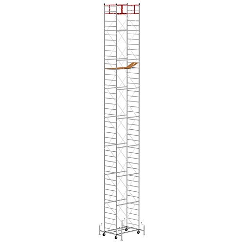 Trabattello altezza di lavoro 13.30 m in acciaio serie M5 LUX made in italy I SCEDIL