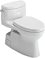 TOTO TMS644124CEFG01 Carolina II One-Piece Elongated 1.28 GPF Universal Height Toilet and SoftClose Seat Cotton