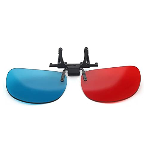 Gafas 3D gafas de sol rojas y azules cinematográficas polarizadas gafas estéreo 3D (azul izquierdo, rojo derecho)