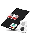 Aeco Sound® – Protector de pared de fieltro | 118 x 59 cm | Adhesivo | Panel de fieltro, aislamiento térmico y acústico (Negro)