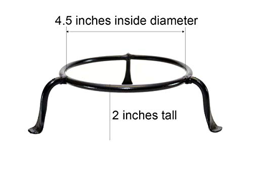 Laredo Import Basic Wrought Iron Display Ring Stand-4.5 Inside Diameter Of Ring X 2 High #TOP2