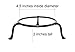 Laredo Import Basic Wrought Iron Display Ring Stand-4.5 Inside Diameter of Ring x 2 High
