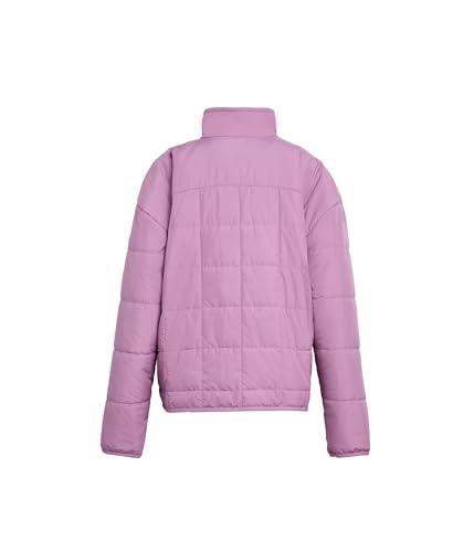 Image of The North Face Girls Reversible Shasta Full Zip Jacket | Kids' Puffer Coat with Synthetic Insulation, Fleece Lining & Water-Repellent Finish, Hushed Lavender /Chroma Purple, X-Large