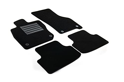 MDM SP-123 Fußmatten Velours Autoteppich passend für Audi A3 (8P) & SPORTBACK 05.200309.2012, black