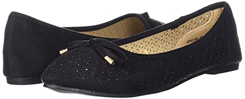 Image of Max Solid Bow Detail Ballerinas