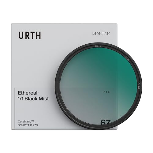Filtre Diffuseur Éthéré 67mm Urth Black Mist 1/1 pour Corriger le Contraste Numérique Dure