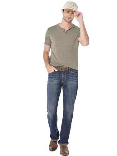 Lucky Brand Men's Venice Burnout Notch Neck Tee Venice Burnout Notch Neck Tee