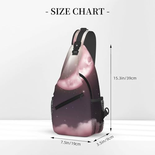 Bolso cruzado estilo Moon Stars para hombre y mujer miniatura 3