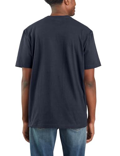 image for Carhartt Men's Loose Fit Heavyweight Short-Sleeve Pocket T-Shirt, Navy