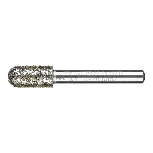 PFERD TOOLS Diamant-Schleifstift Walzenrund Ø10,0mm Schaft-Ø6 mm D852 (sehr grob) zum Entgraten