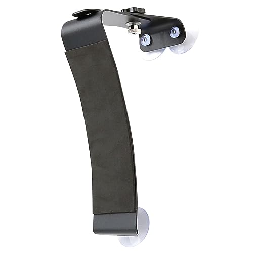 BESTonZON Gitarrenstütze Verstellbar Schwarz Mit Saugknopf Gitarrenzubehör Gitarrenfußstütze Ständer Für Akustikgitarren Und Klassische Gitarren