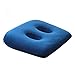 CYYX Coussin De Siège De Tubérosité Ischiatique avec Deux Trous, Coussin De Siège Orthopédique en Mousse À Mémoire De Forme Coussin De Hanche Souple Respirant pour Chaises De Bureau,Bleu