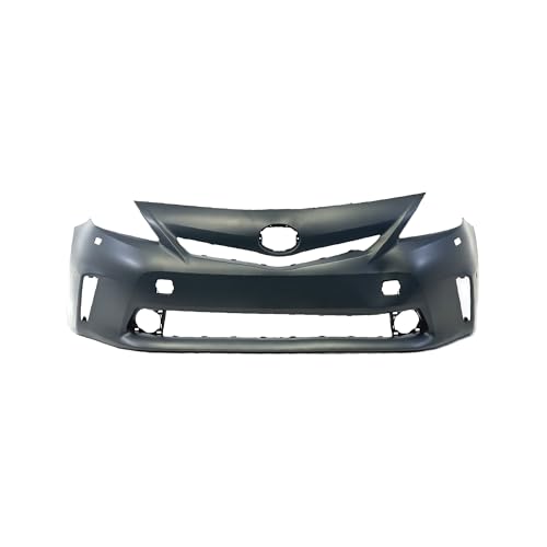 Image of FitParts Compatible with Toyota Prius V 2012-2014 Front Bumper Cover | Primed, LED Assembly, Ready to Paint, OEM 5211947925, TO1000387
