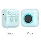 IGRARK Mini Drucker, Pocket Bluetooth Thermodrucker Tragbarer Mobiler Fotodrucker mit 13 Rollen Thermopapier, USB Taschen Label Drucker für Lernhilfe, Liste, Notizen, Lernnotizen, ohne Patrone
