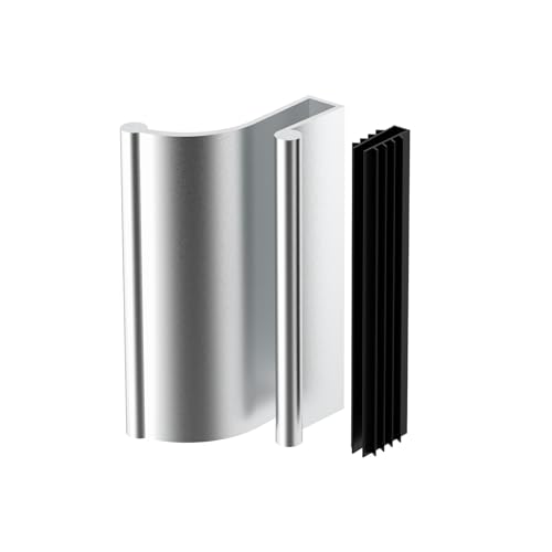 Glass Sliding Shower Door 3 Chrome Pull Handle for 3/16 and 1/4 Thick Swing Glass Shower Doors fit Frameless Tub Enclosure and Frameless Sliding Shower Doors