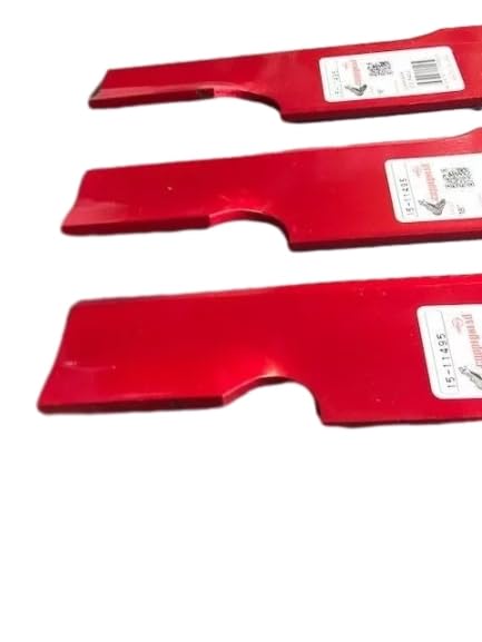 その他 Tomb Blades x3 LawnRAZOR Notched High Lift Blade For Exmark 103-8244 | 8TEN