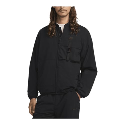 Nike Tech Men's Woven Jacket (Black/Black, FZ0750-010) Size Small