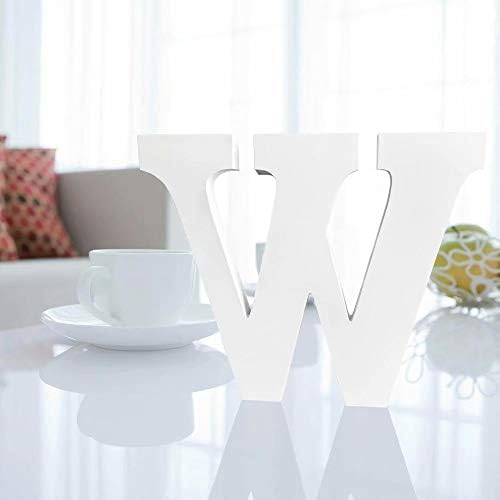 Wooden Letters for Decoration,9.5"x 9"x 0.8"Wooden Hanging Wall 26 Letters Alphabet Wall Letter for Children Baby Name Girls Bedroom Wedding Birthday Party Home Decor-Letters W