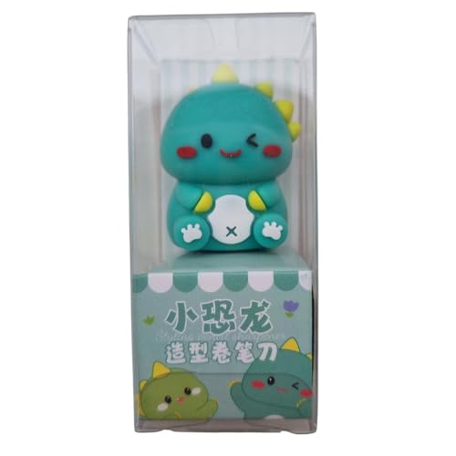 Apontador Escolar Dinossauro Corpo Emborrachado