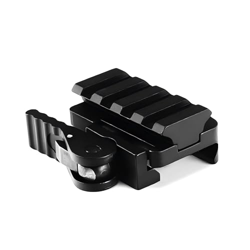 EFANGSHIJIE Picatinny Rail Risers QD Quick Detach Mounts for Red Dot Sights (4 Slots/0.5 inch -1)