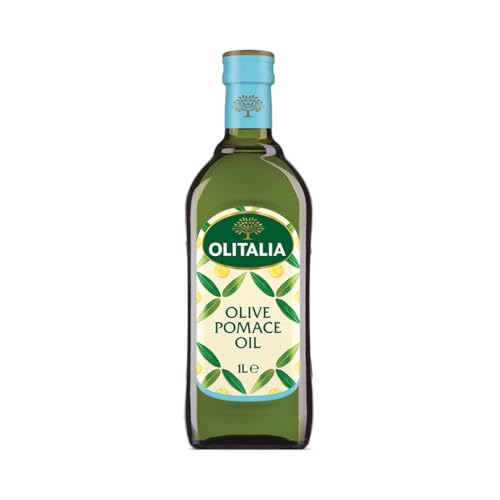 Image of Olitalia Pomace Olive Oil • Light Taste, High Smoke Point Imported Italian Cooking Olive Oil • Ideal for Indian Cooking, Frying, Sauteing & Baking, 33.81 fl oz ℮ 1 l