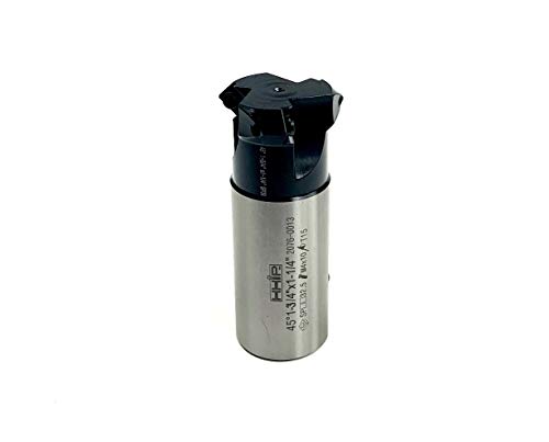 Image of HHIP 2076-0013 45 Degree 3-Insert Indexable Chambering End Mill, 1-3 /4 inch x 1-1 /4 inch Shank