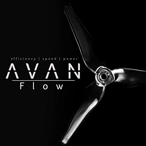 16pcs Avan 5 Inch 3-Blade Racing High Efficiency Propellers for Drones (8X CW / 8X CCW) (Black)