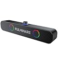 FULMINARE Bluetooth Speaker with 26W HD Sound, Portable Speaker Up to 30H Playtime, AUX&TF-Card&USB Input, LED Lights, Speakers Bluetooth 5.3 Wireless for Home/Party/Outdoor, Birthday Gift (Black)