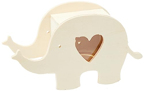 Rayher Tirelire en bois Eléphant, aussi p. décoration FSC 100% nature, 2967505