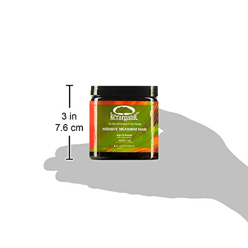 KERARGANIC Intensive Treatment Mask Argan Oil Enriched Keratin Hair Repair Treatment, 8oz