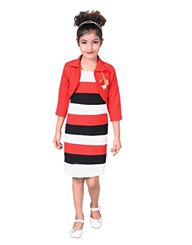 Image of Sky Heights Girl's Cotton Blend Pencil Knee-Length Dress